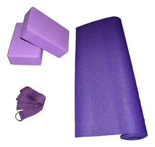 Pack Tapis + 2 briques + sangle violet